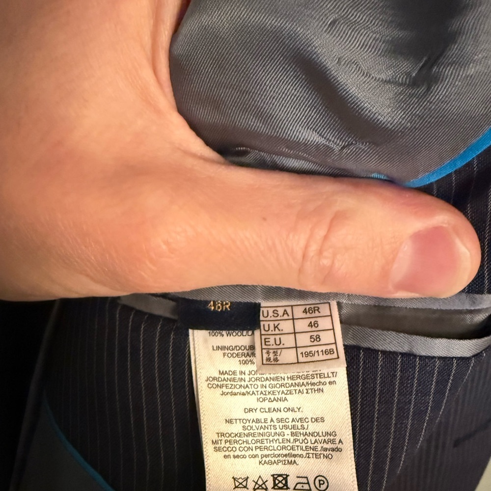 Brooks Brothers Explorer Navy Pinstripe Suit 46R - Picture 5 of 10